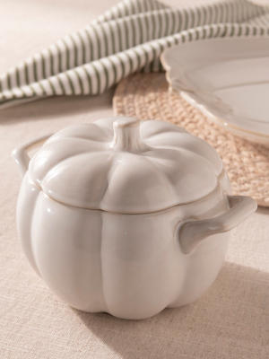 Stacey Solomon Cream Pumpkin-Shaped Serving Bowl