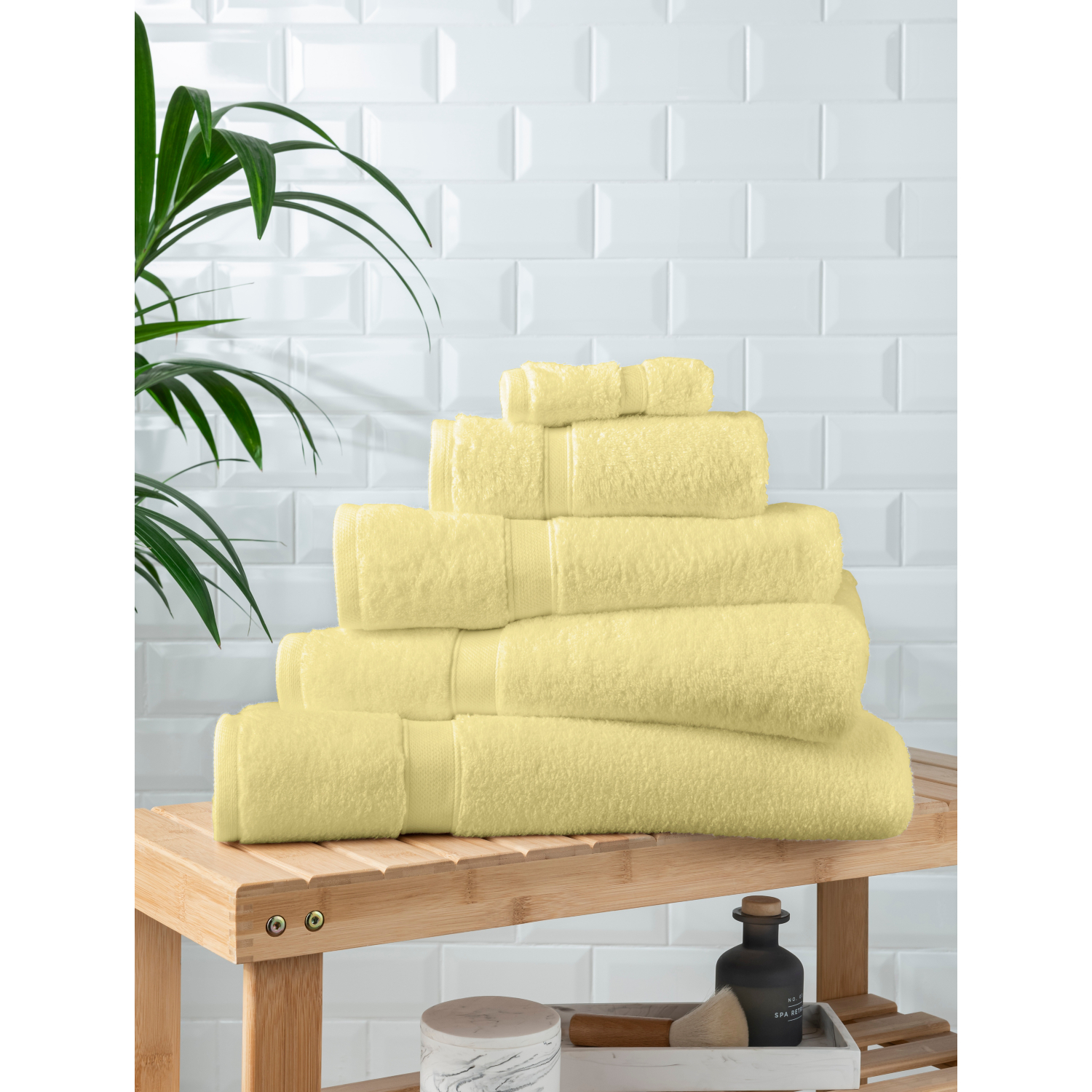 George Yellow Pale Super-Soft Cotton Towel & Bath Mat Range