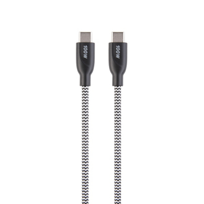 George Asda Tech 100W Braided USB C to USB C Cable - 1.8M - Black