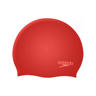 George Speedo Kids Silicone Swim Cap - Red