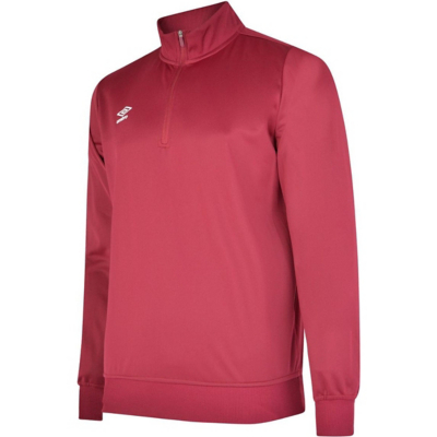 George Umbro Kids Club Essential Half Zip Sweatshirt - Burgundy