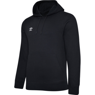George Umbro Club Leisure Drawstring Hoodie - White/Black