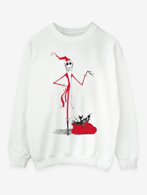NW2 Nightmare Before Christmas AdultsWhite Sweatshirt Women
