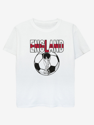 NW2 Football England Kids White Printed TShirt Kids at ASDA
