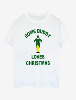 NW2 Elf Buddy Christmas Slogan Adult White TShirt Men at ASDA