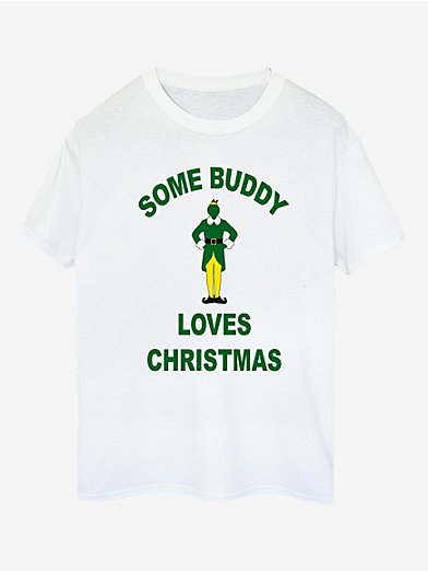 Elf Buddy's Christmas Cheer Men's Black Graphic Sleep Shorts-small