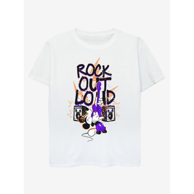 George NW2 Disney Mickey Mouse Rock Out Kids White T-Shirt
