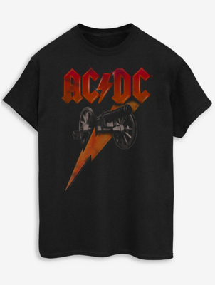 NW2 ACDC Cannon Flash Adult Black Printed T-Shirt | Men | George at ASDA