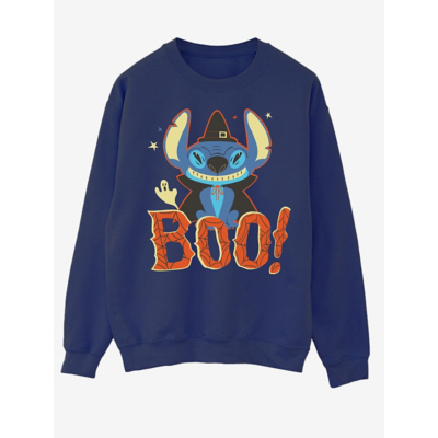 Disney Navy George Nw2 Lilo & Stitch Boo Adult Sweatshirt Large