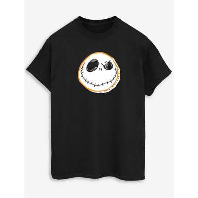 George NW2 The Nightmare Before Christmas Face Adult Black T-Shirt