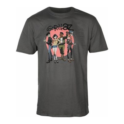 George Gorillaz Adult Group T-Shirt - Grey