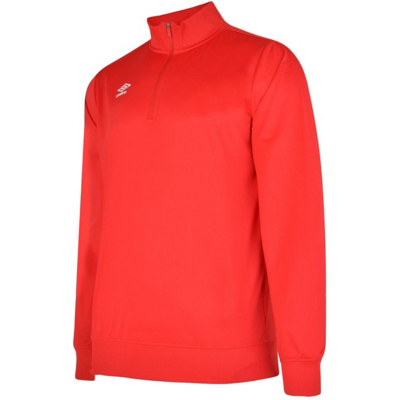 George Umbro Kids Red Club Essential Half Zip Sweatshirt