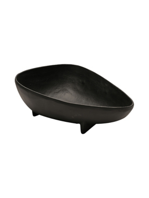 Hestia Decorative Triangular Bowl Black Home at ASDA