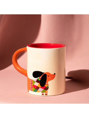 Raspberry Blossom Dog Mug with 3D Handle Home at ASDA