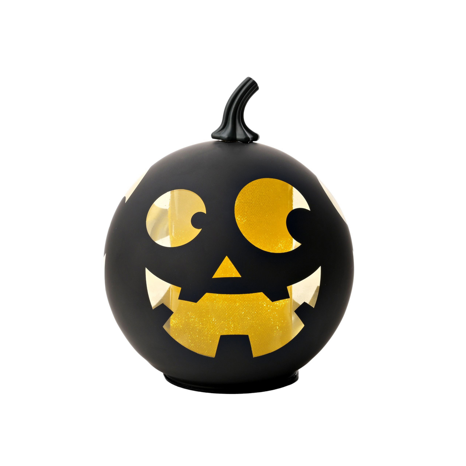 George Black The Seasonal Gift Co Large Led Glass Pumpkin
