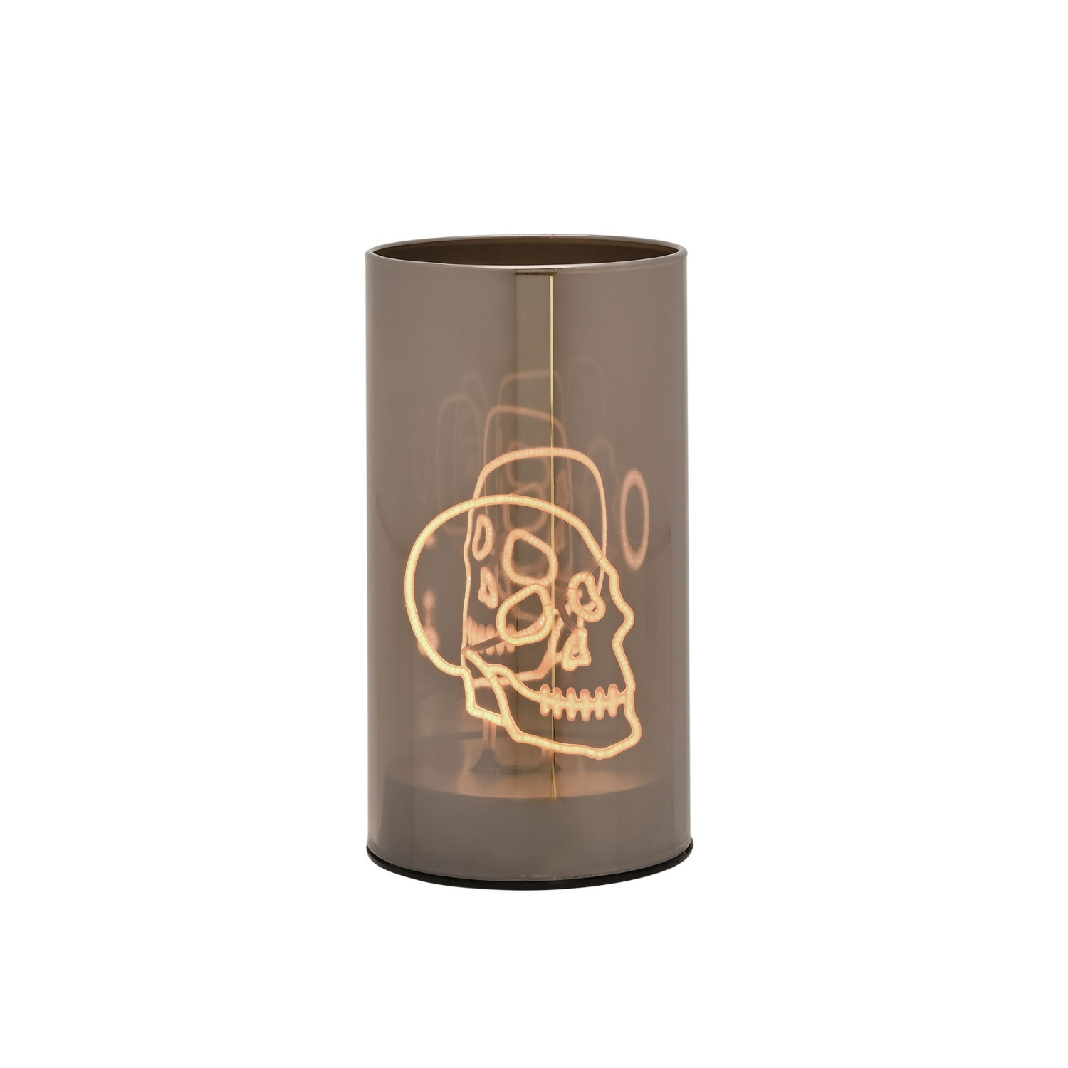 George Grey The Seasonal Gift Co Led Glass Skull Light Tube