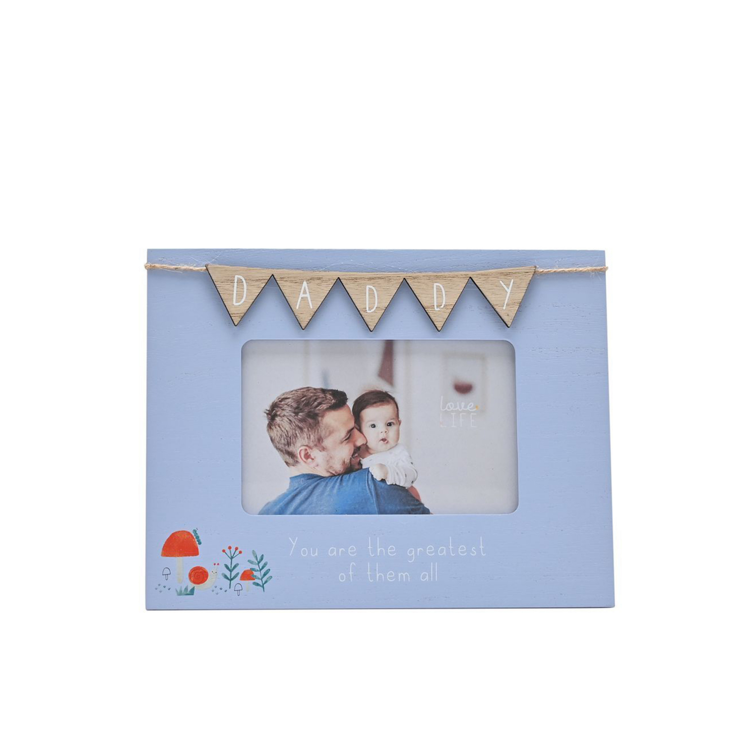 George Blue Love Life 6' X 4' Frame With Bunting Daddy