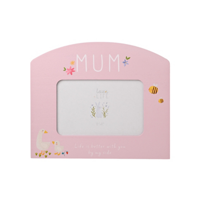 Uniqueful Mum Love Life Arched Tabletop Photo Frame - Pink