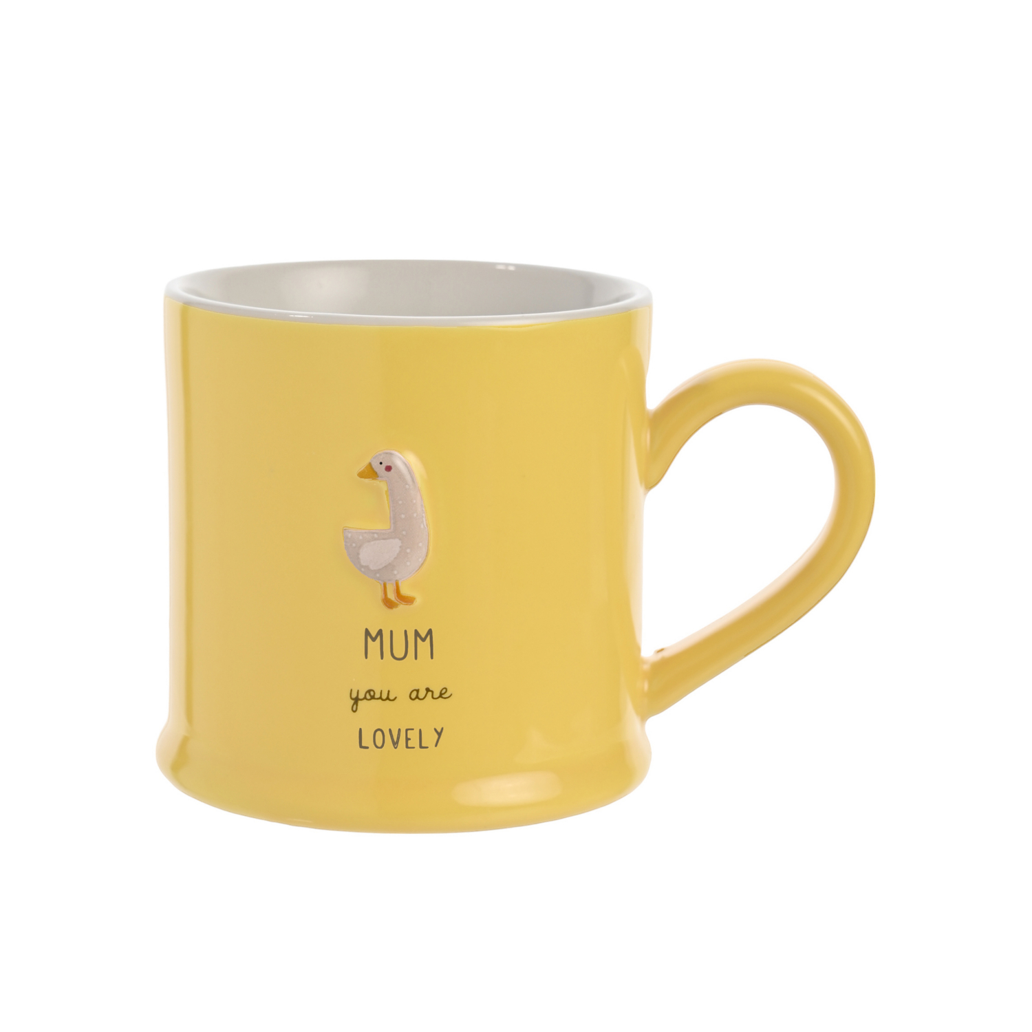 Boss Yellow Love Life Embossed Mug - Mum