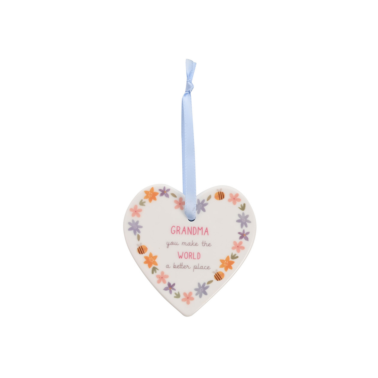 George White Love Life Ceramic Heart - Grandma