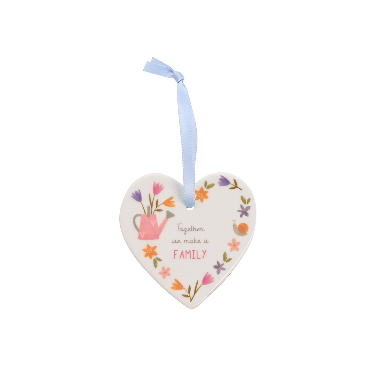George White Love Life Ceramic Heart - Family