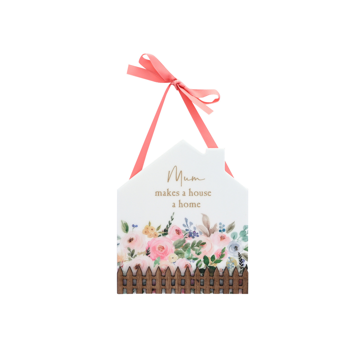 George White The Cottage Garden Home Fence Plaque - Mum