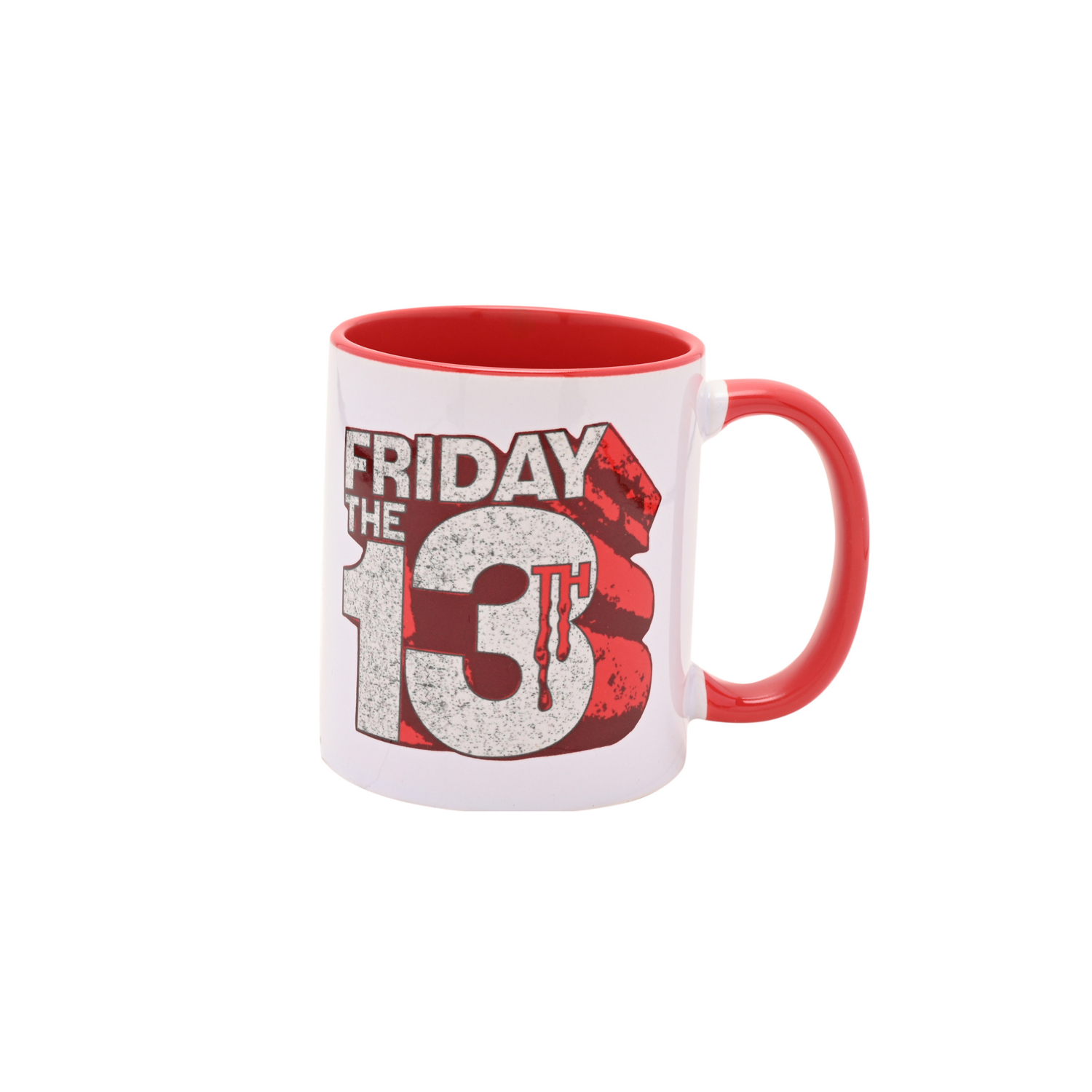 George Red & White Friday 13Th Logo Mug