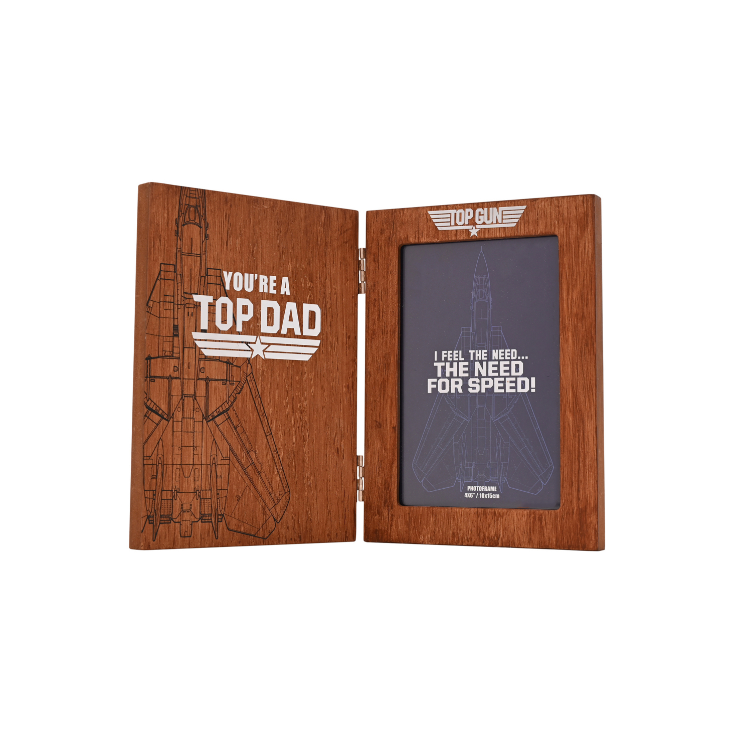 George Brown Top Gun Top Dad Folding Photo Frame