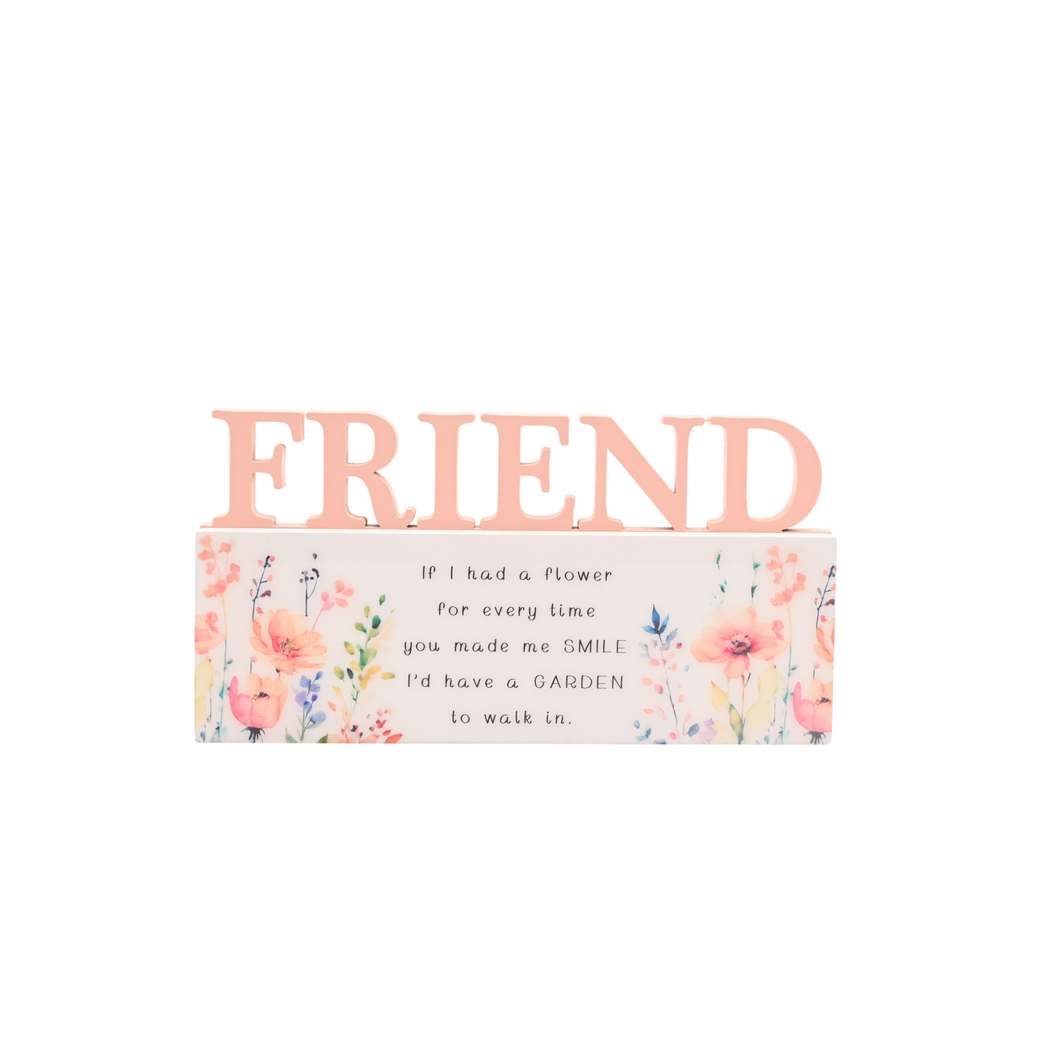 George Multi The Cottage Garden Floral Word - Friend