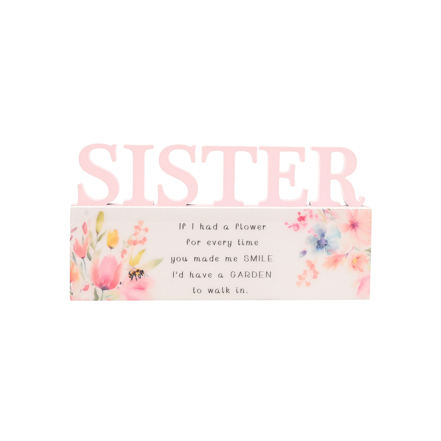 George Multi The Cottage Garden Floral Word - Sister
