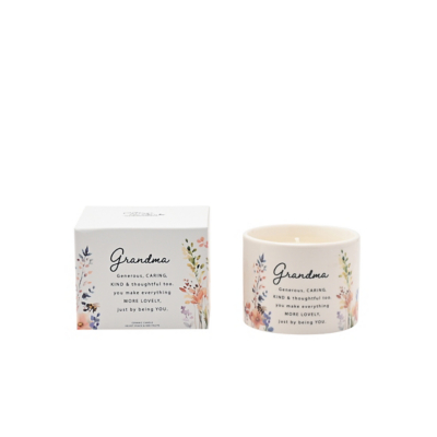 The Cottage Garden Ceramic Candle 100g Grandma, Multi