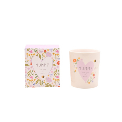 Love Life Ceramic Candle 190g Mummy, White