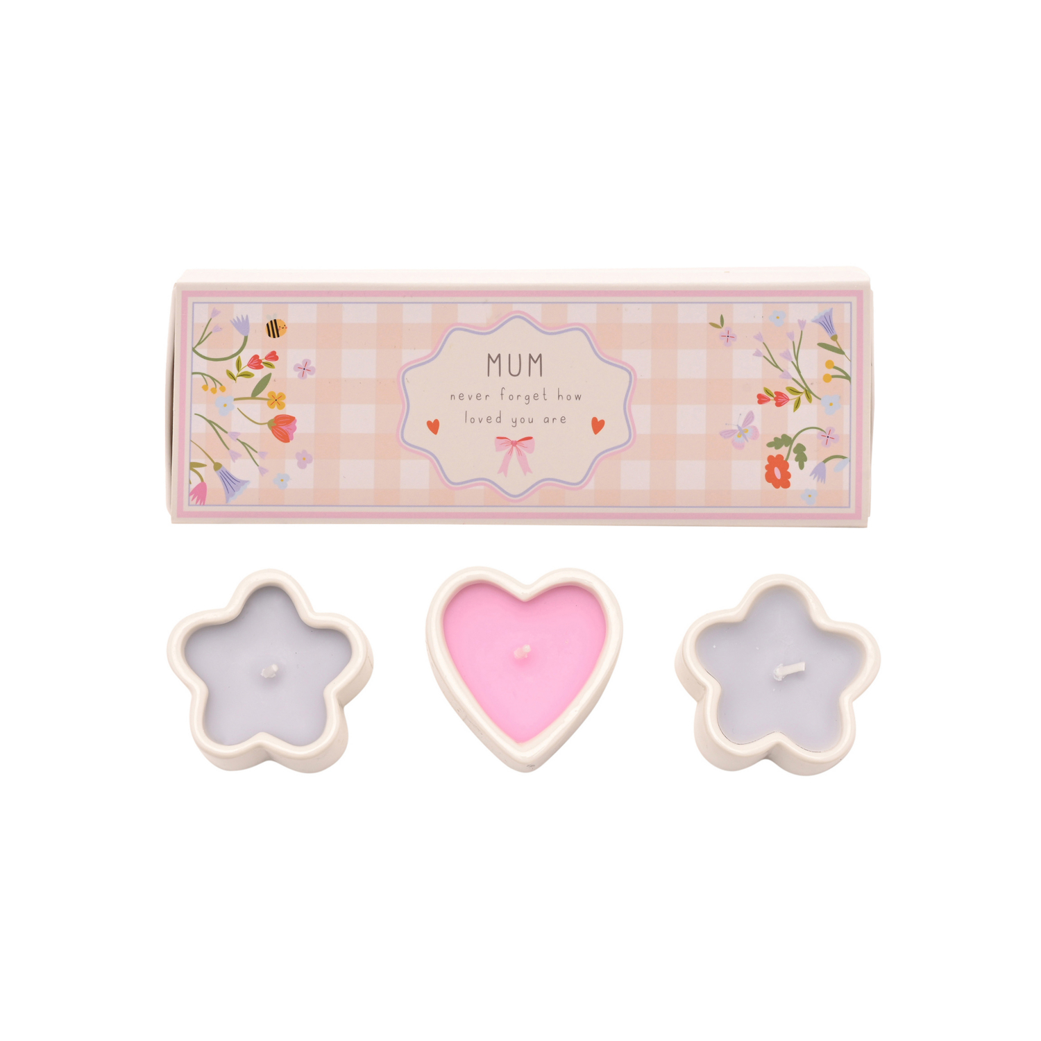 George Multi Love Life Set Of 3 Mini Candles - Mum