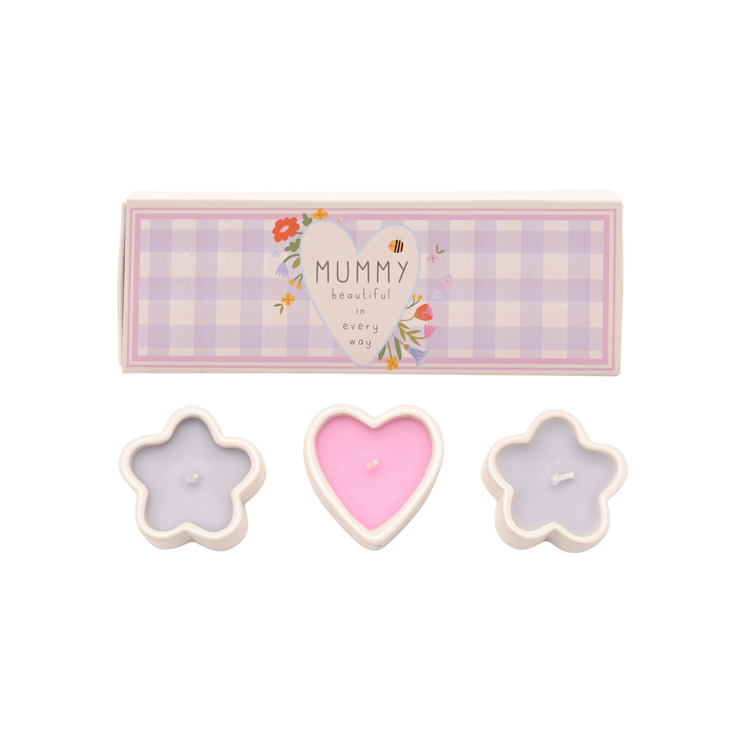 George Multi Love Life Set Of 3 Mini Candles - Mummy