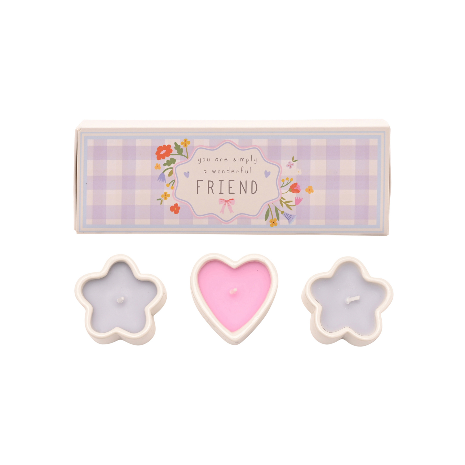 George Multi Love Life Set Of 3 Mini Candles - Wonderful Friend
