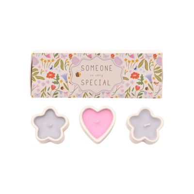 Love Life Set Of 3 Mini Candles Someone Special, White