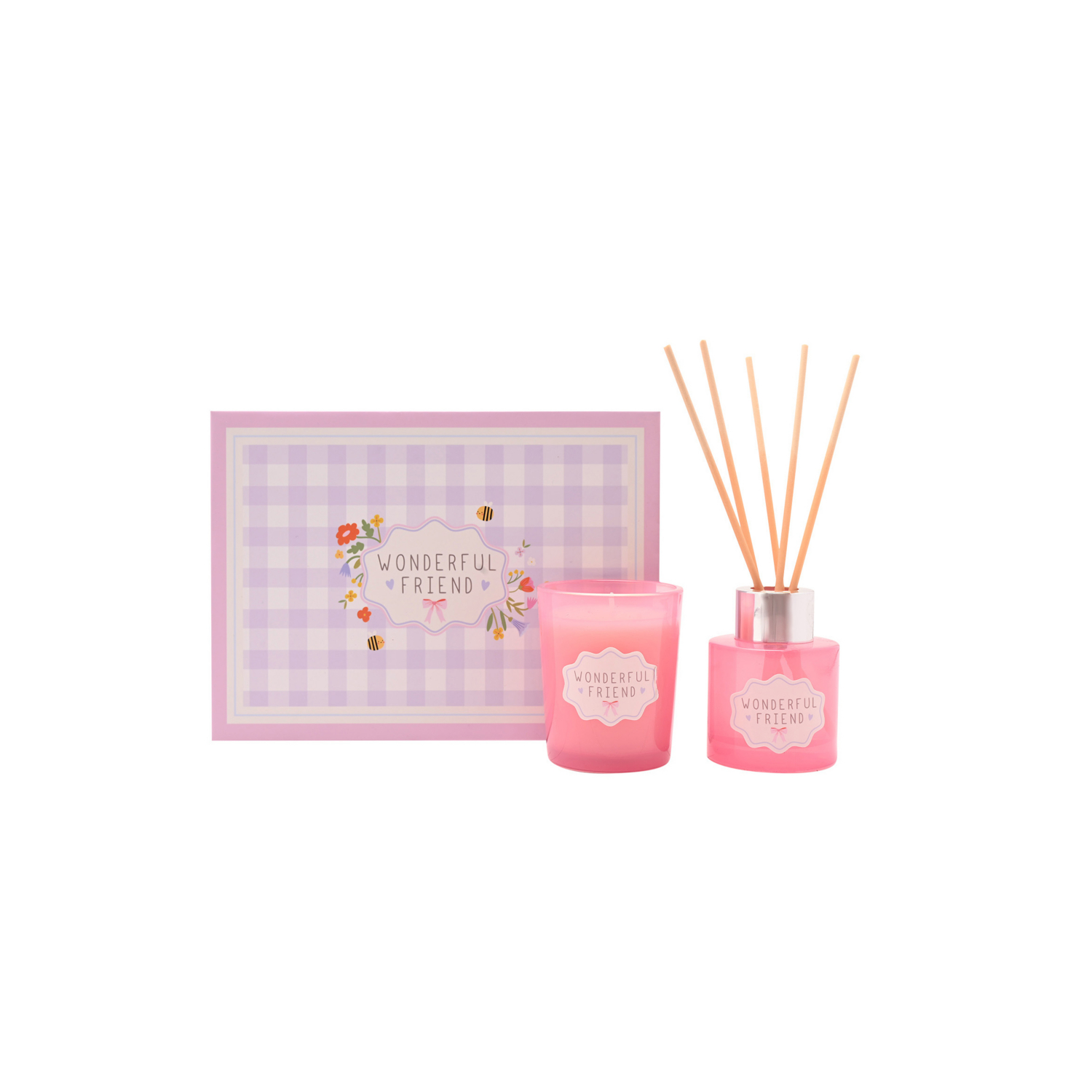 George Pink Love Life Mini Candle & Diffuser Set - Friend