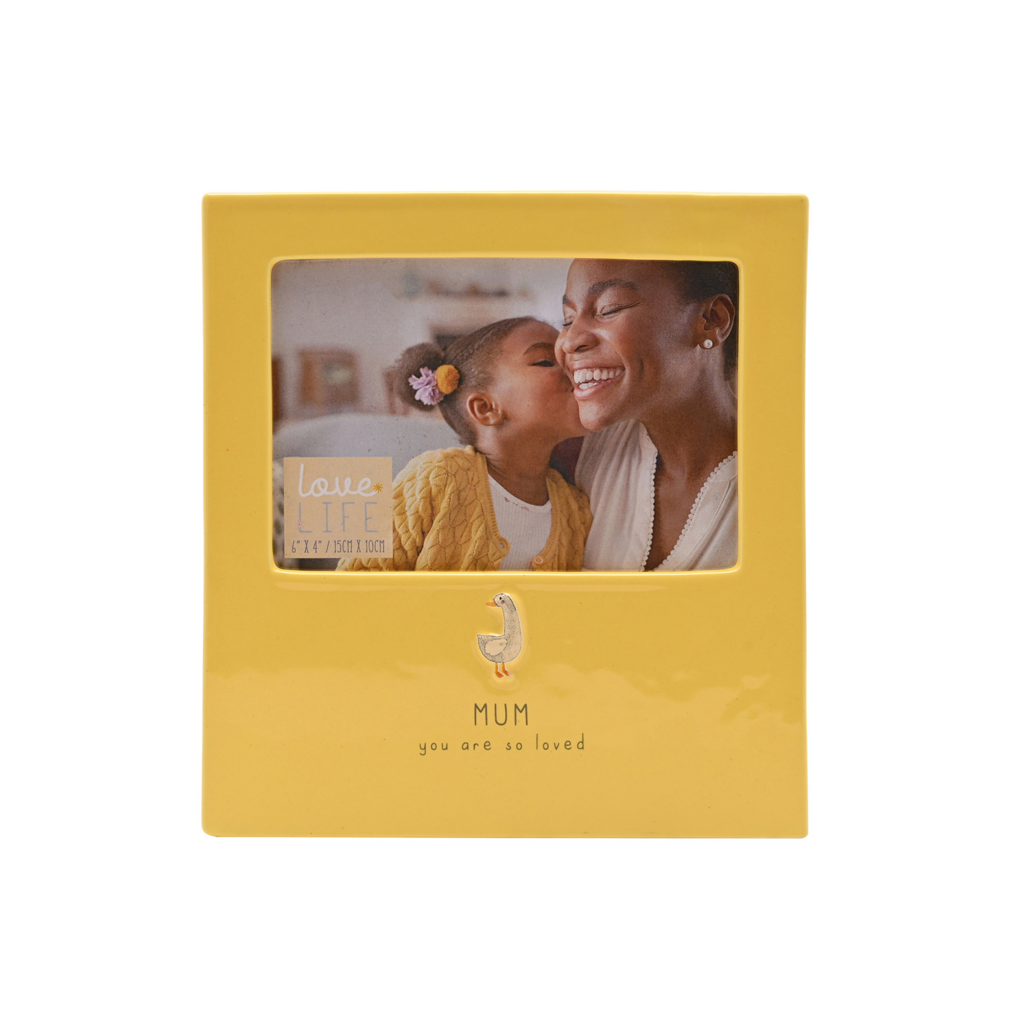 George Yellow Love Life Photo Frame 4 X 6 Inch - Mum