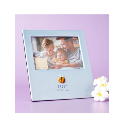 Love Life Photo Frame 4" x 6" Daddy, Blue