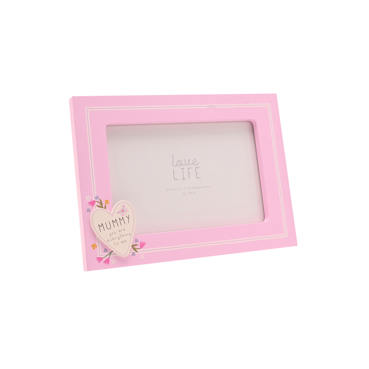 George Pink Love Life Heart Frame - Mummy