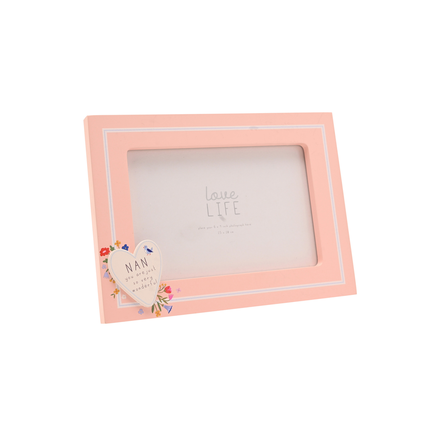 George Peach Love Life Heart Frame - Nan