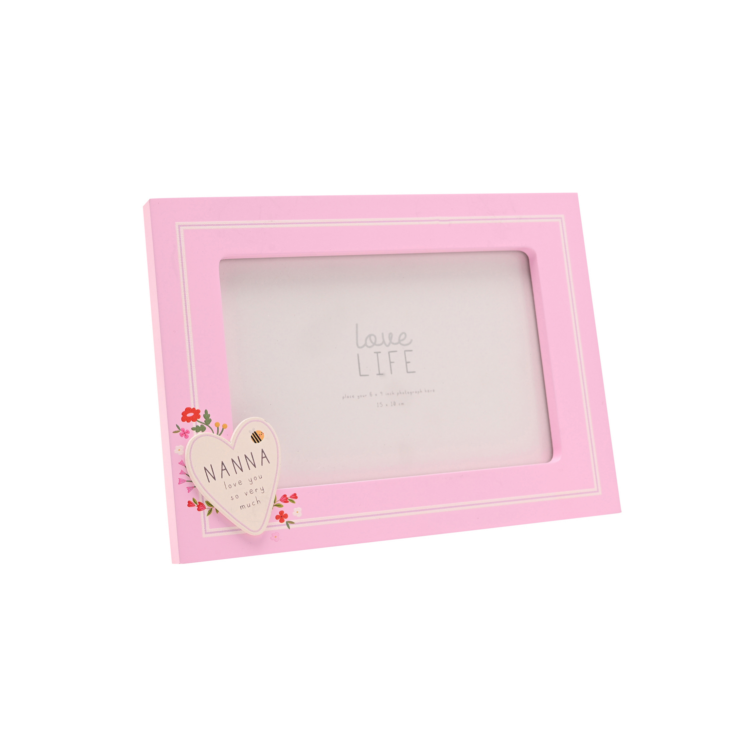 George Pink Love Life Heart Frame - Nanna