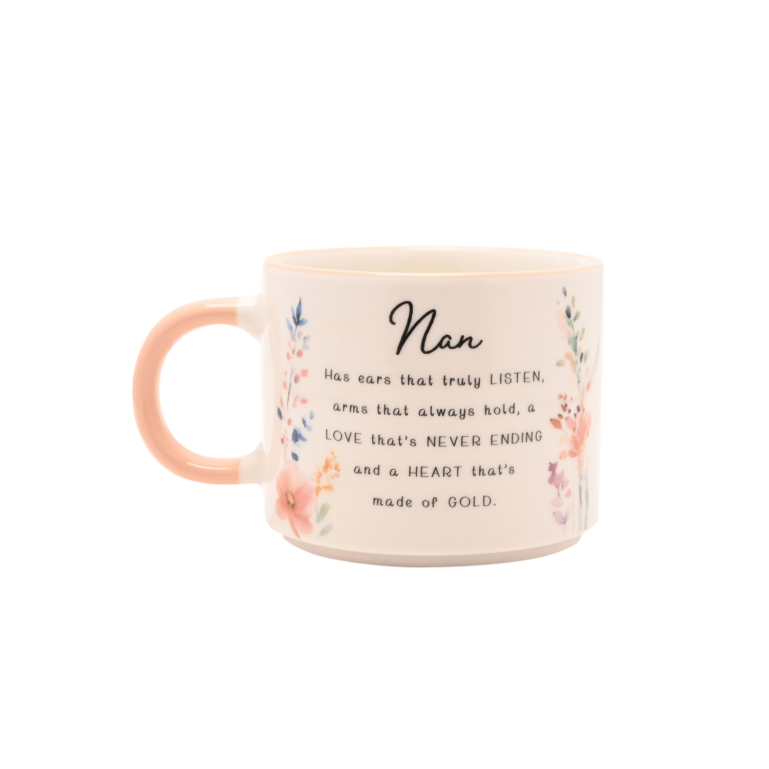 George Multi The Cottage Garden Peach Mug - Nan