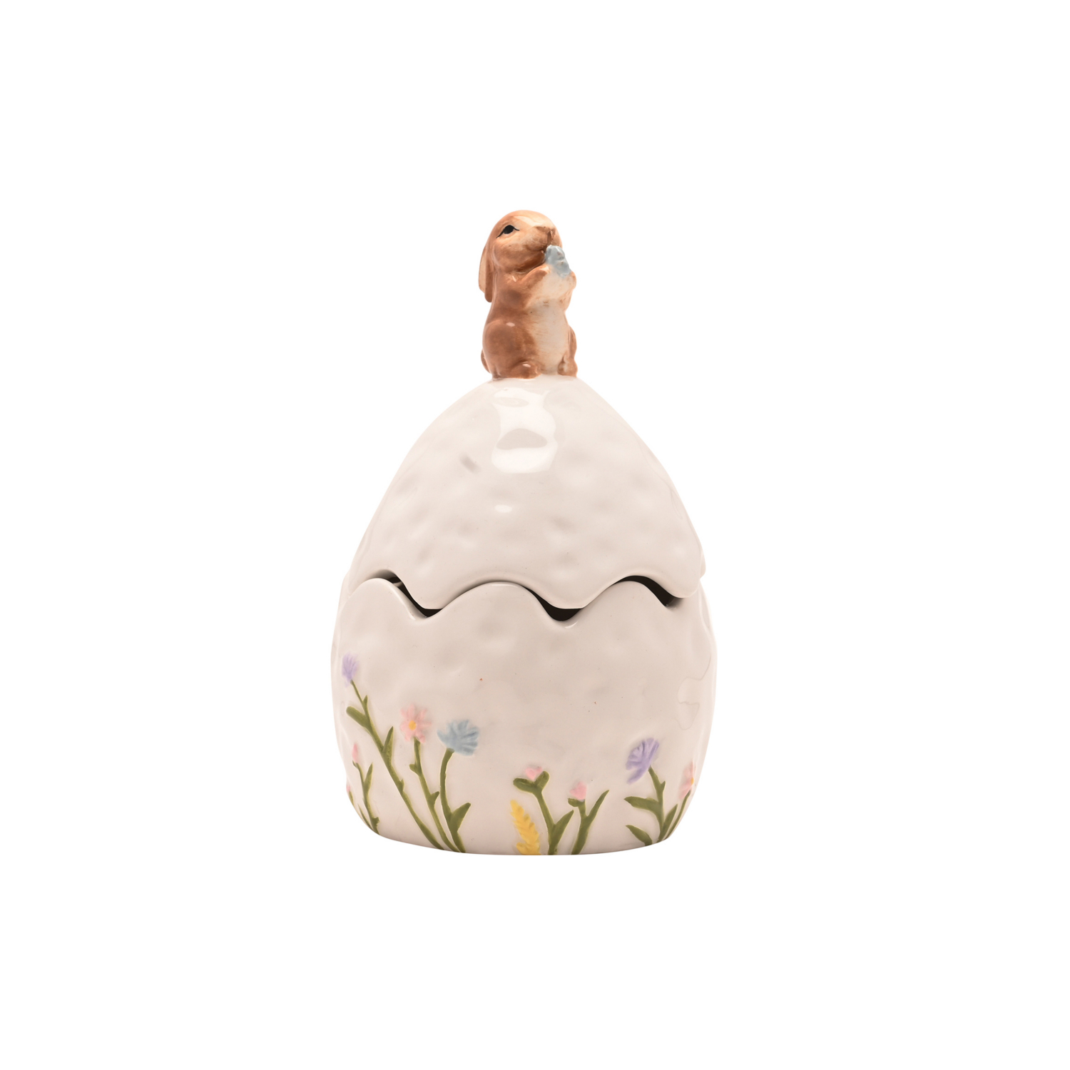 George Green & White The Eggs-Traordinary Gifting Co Egg Trinket Box
