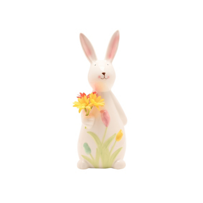 George The Eggs-traordinary Gifting Co Bunny Holding Flowers - Multi