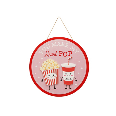 Uniqueful Love Is Sweet Heart Pop Hanging Decorative Plaque