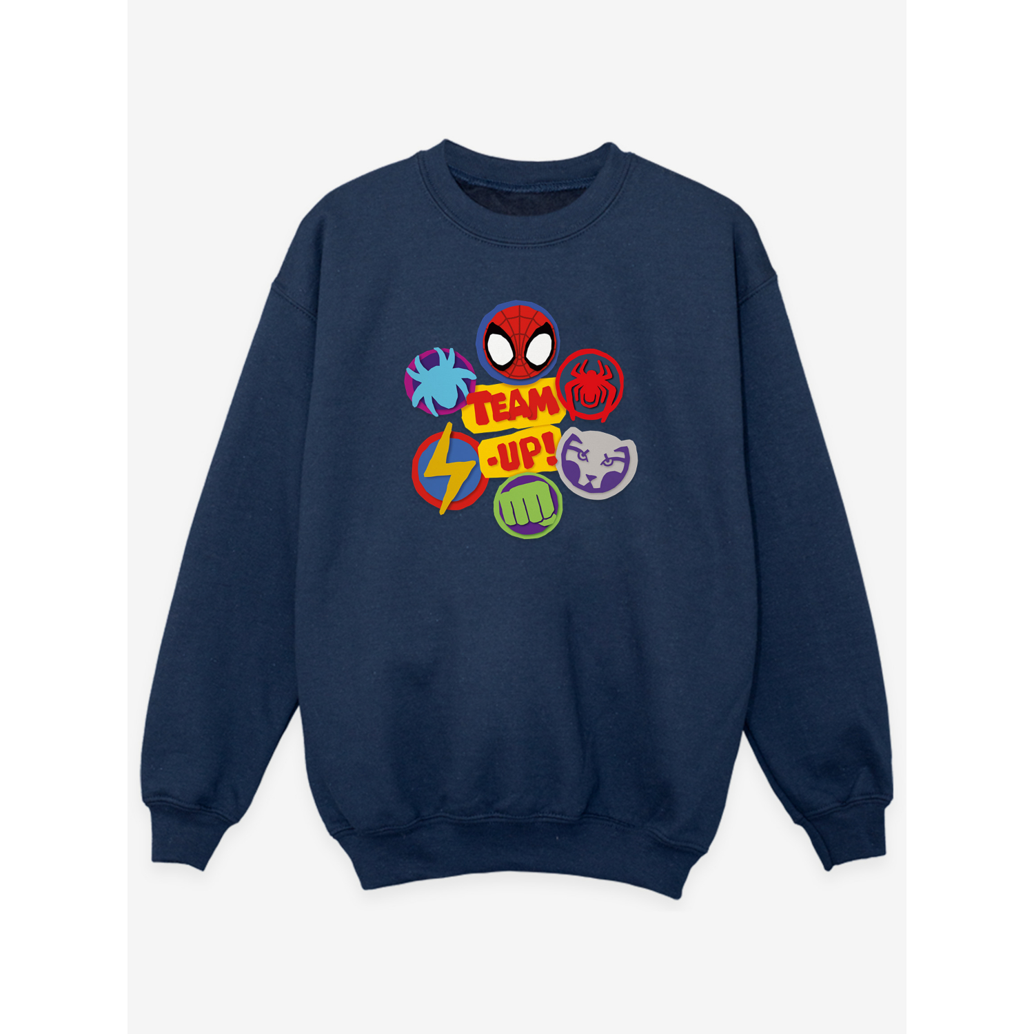 George Navy Nw2 Spidey & Friends Team Up Kids Printed Sweatshirt