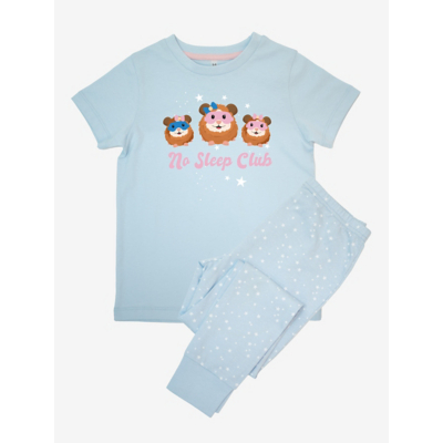 George NW2 Guinea Pig No Sleep Club Kids Blue Stars Pyjamas