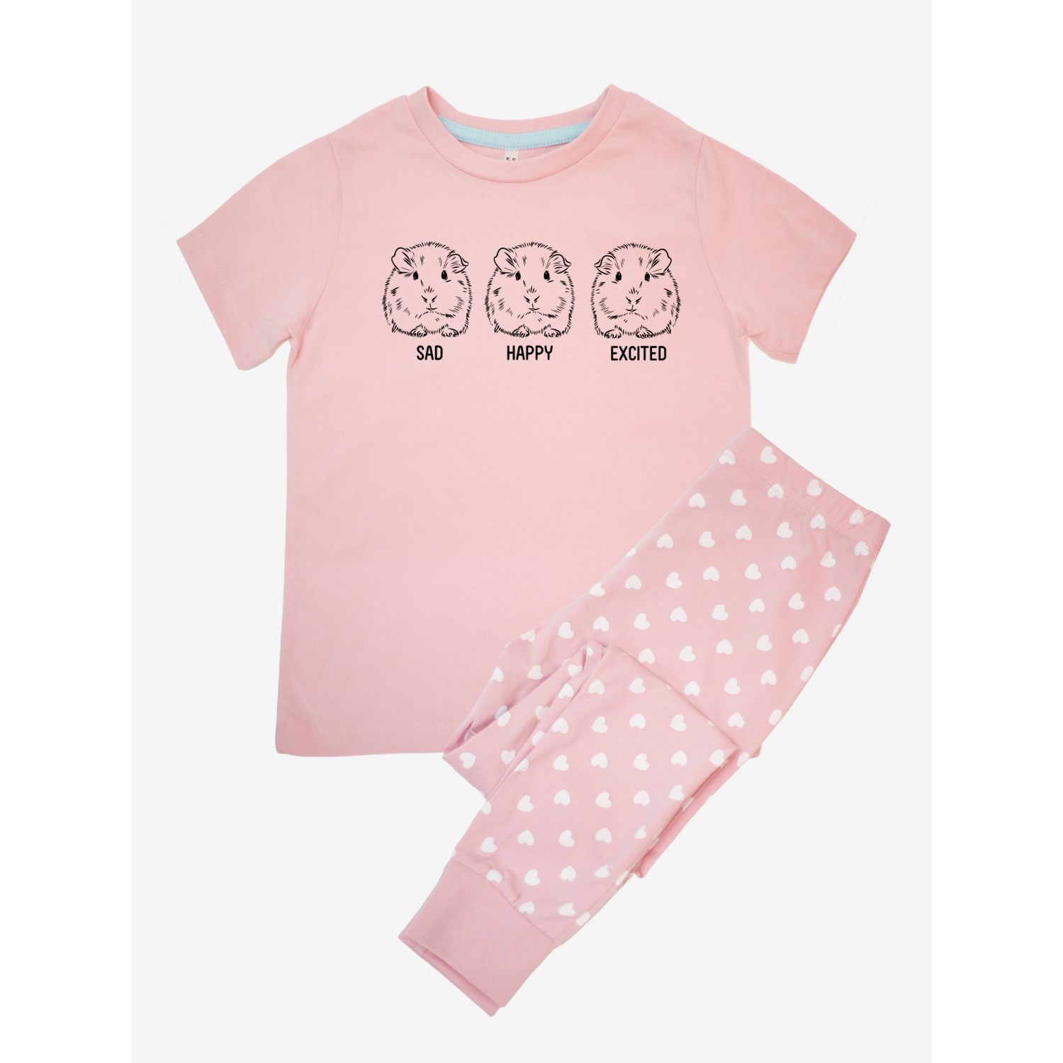 George Pink Nw2 Guinea Pig Emotion Baby Hearts Pyjamas