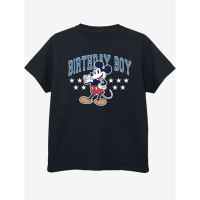 George NW2 Disney Mickey Mouse Birthday Boy Black T-Shirt